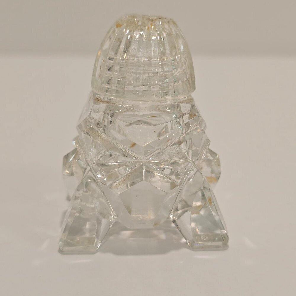 Vintage Cut Crystal Salt Shaker with Matching Top​​​